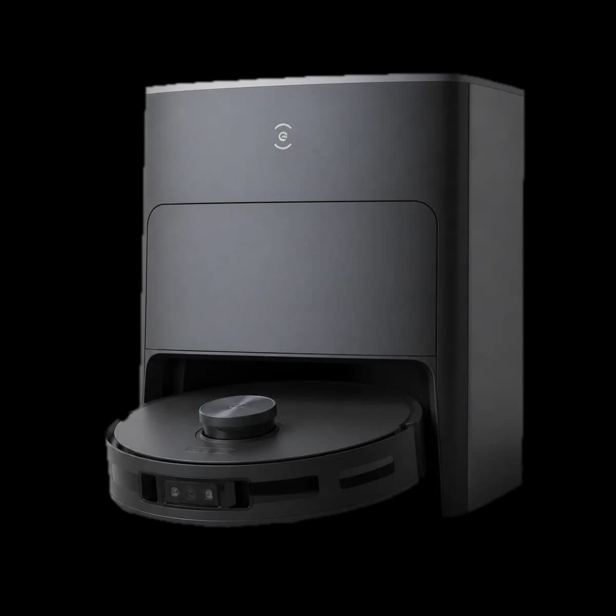ECOVACS T80S Omni vacuum and mopping robot with all-in-one dock as AI visualization