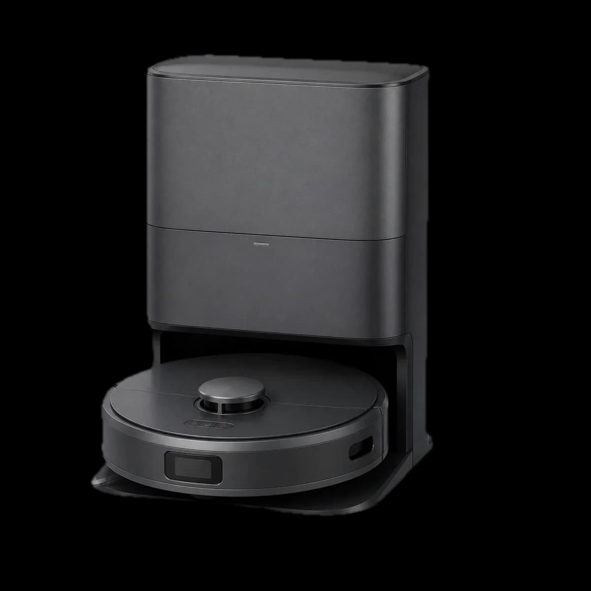 eufy Robot Vacuum 3-in-1 E20 robot vacuum with self-emptying dock as AI visualization