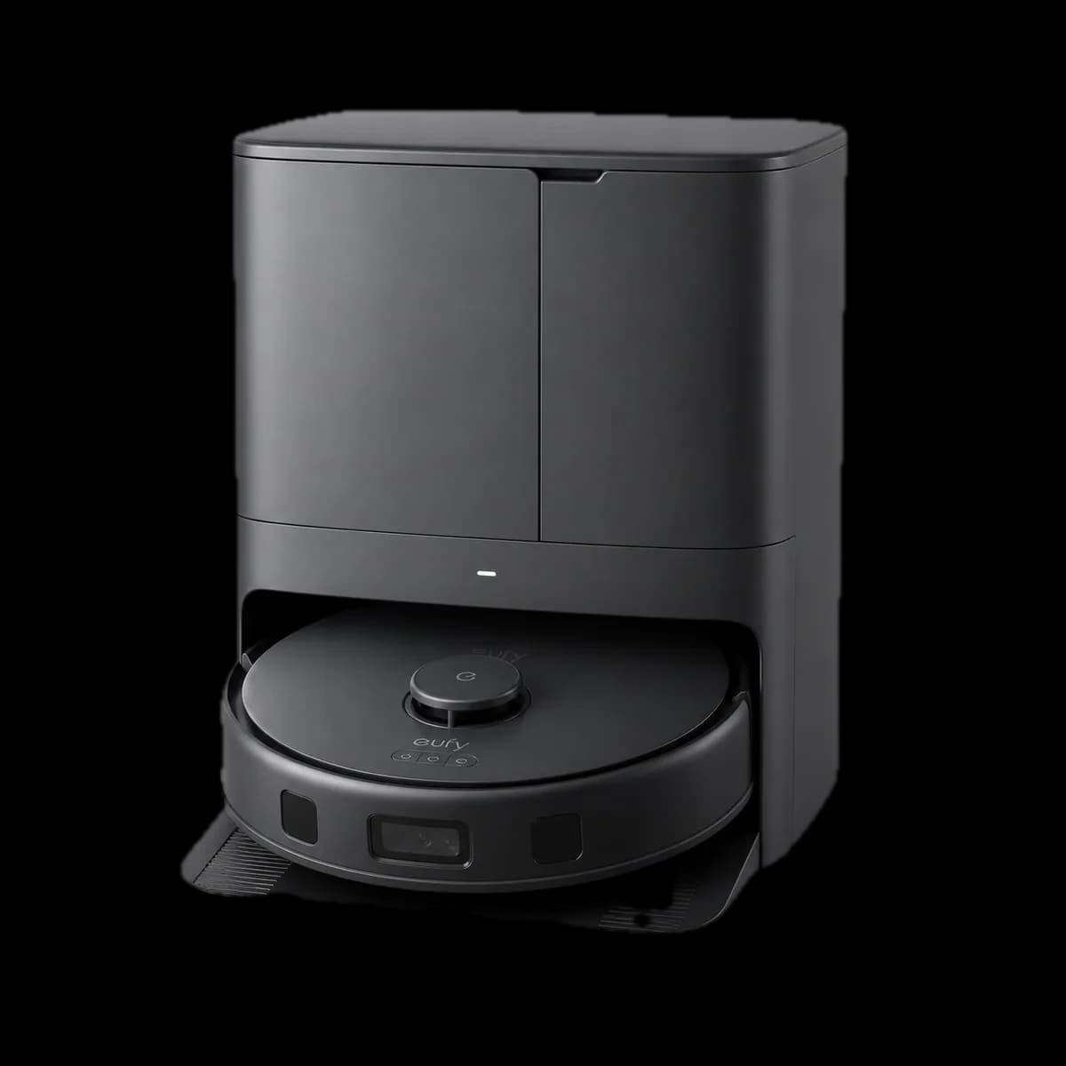 eufy X10 Pro Omni vacuum and mopping robot with all-in-one dock as AI visualization