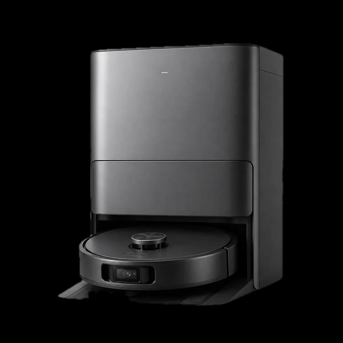 MOVA MOBIUS 60 vacuum and mopping robot with all-in-one dock as AI visualization