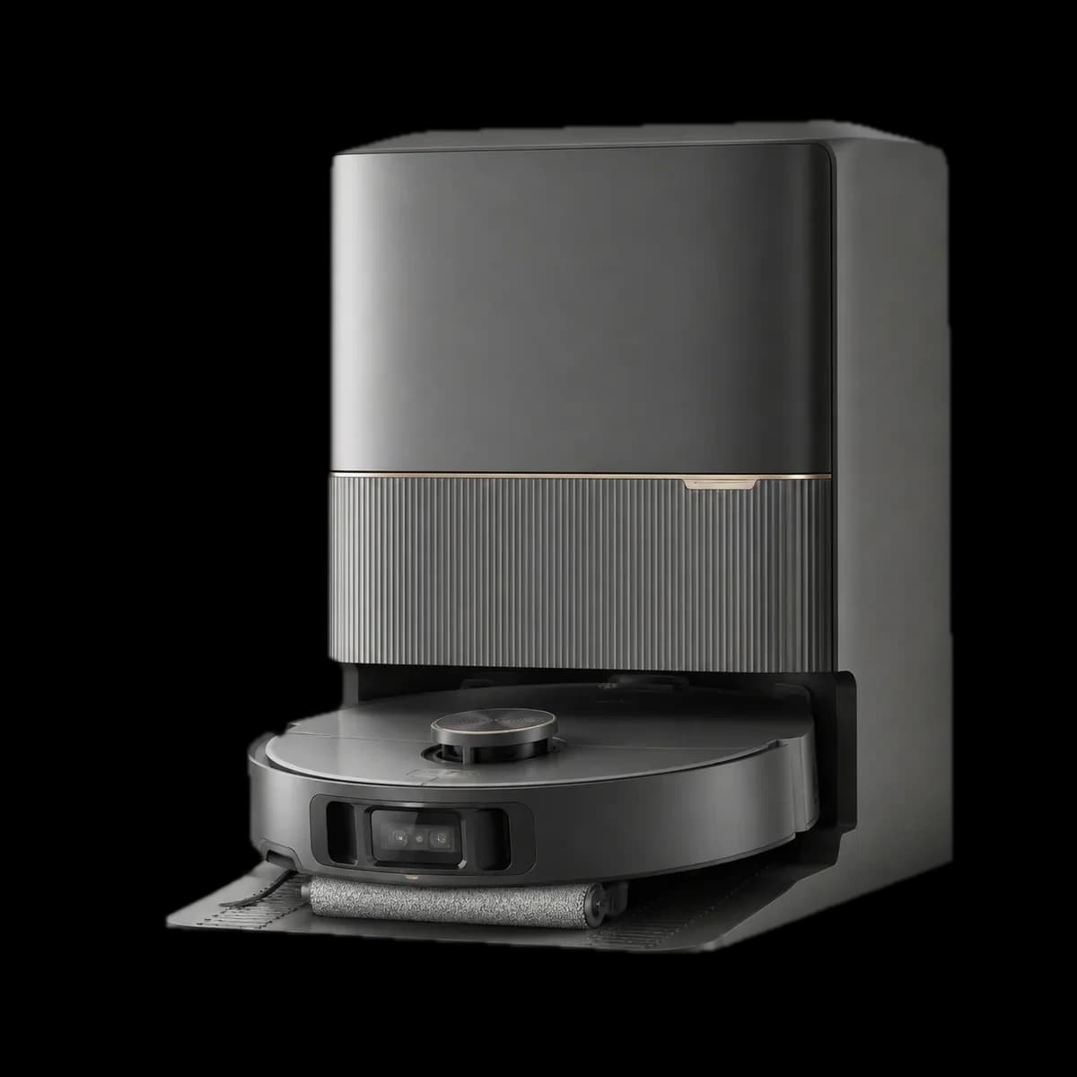 MOVA S70 scooter vacuum and mopping robot with all-in-one dock as AI visualization