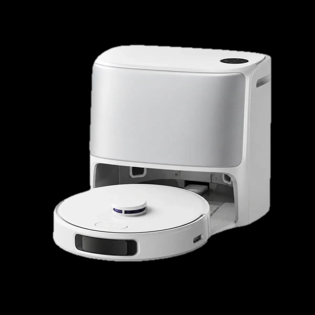 Narwal Flow vacuum and mopping robot with all-in-one dock as AI visualization