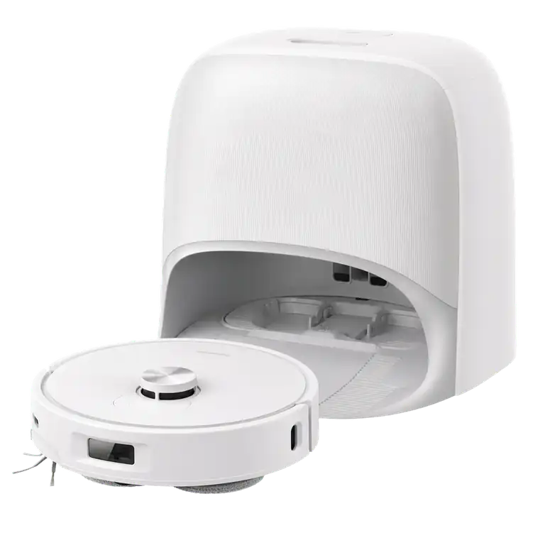 Roborock Qrevo Curv Robot vacuum cleaner with associated station, if included in delivery