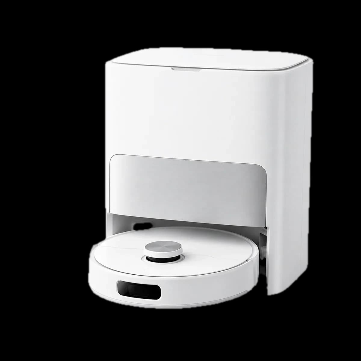SwitchBot S10 vacuum and mopping robot with all-in-one dock as AI visualization