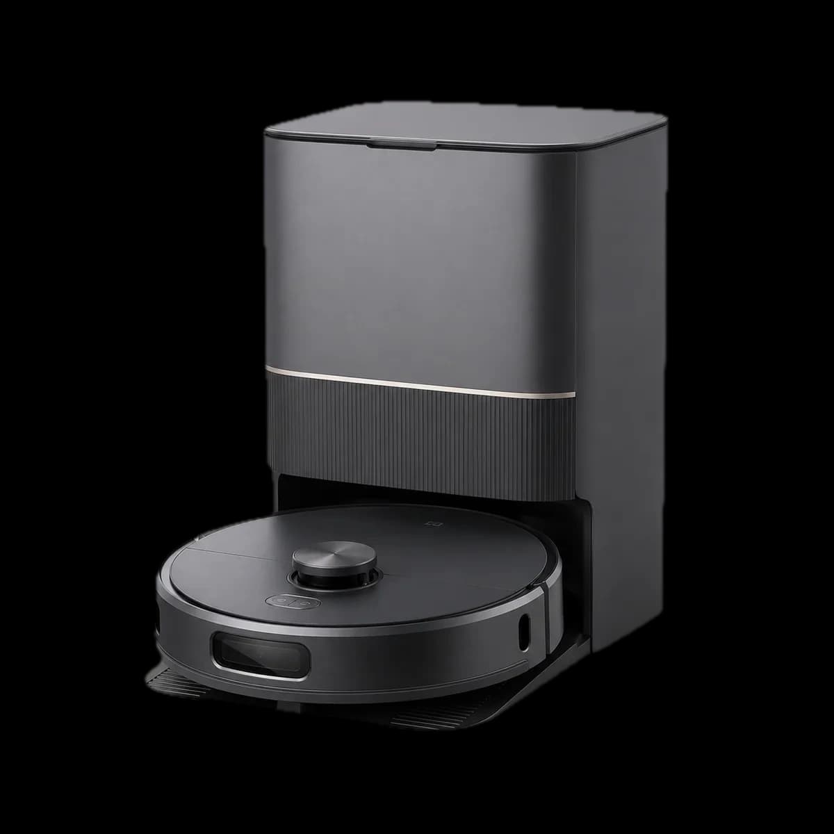 Ultenic T20 Pro vacuum and mopping robot with self-emptying dock as AI visualization